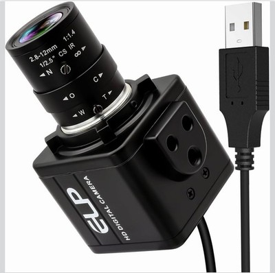 ELP 720P B/W Global Shutter High Speed USB Camera With 2.8-12mm Varifocal Lens