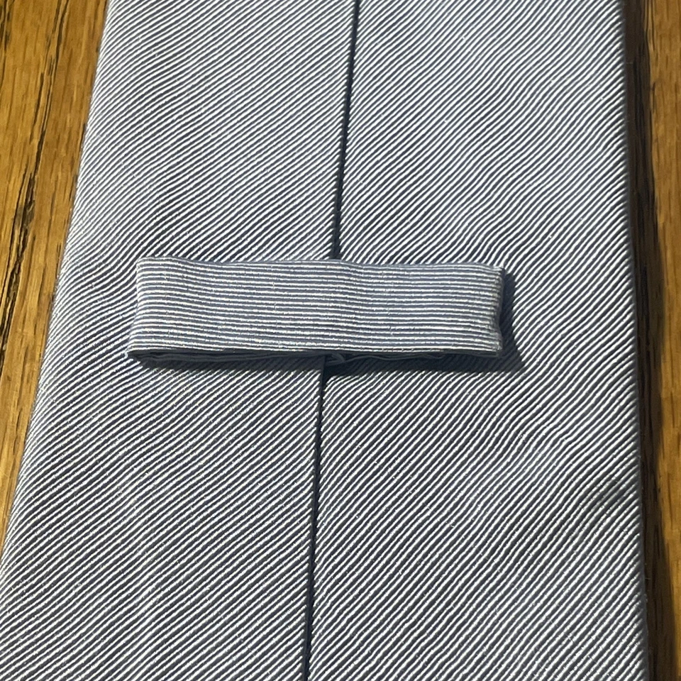 Vintage EUC Gianfranco Ferre Silk & Cotton Tie Cornflower Necktie Made In Italy - Image 4 of 4