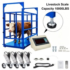 10000 lbs Livestock Scale Floor Scale Cattle Pig Sheep Animal Weighing for Trade