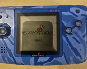 Blue Camouflage Neo Geo Pocket Color w/ 2 Games Sonic Pac Man Clean!!