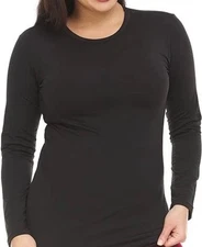 NEW Long Johns Thermal Size L Thermajane Women’s Fleece Lined Base Layer Shirt