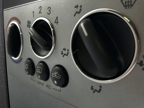 For Vauxhall Opel Meriva 02-10 Polished Aluminum Rings Dashboard Control Panel - Picture 9 of 10