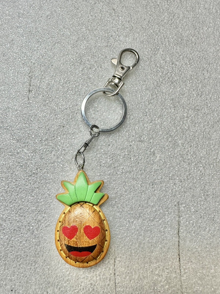 Hawaiian Stuff Authentic Collectibles Love Emoji Wooden Pineapple