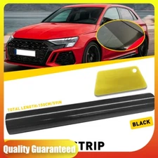 60"x10" Sun Strip Visor Premium Vinyl Decal Windshield Banner Cast Film Black