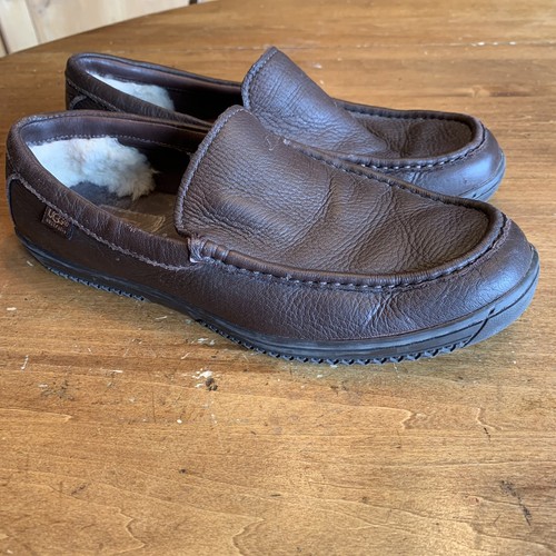 Mens Ugg Brown Austrailian Loafers Size 9 M - Picture 7 of 10