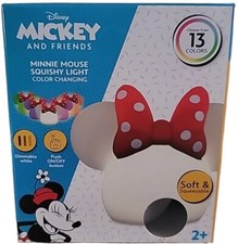 NEW Mickey and Friends Minnie Mouse Squishy Light Color Changing Ages 2+