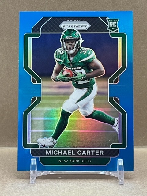 2021 Panini Prizm Michael Carter Light Blue Prizm Rookie New York Jets RC #365