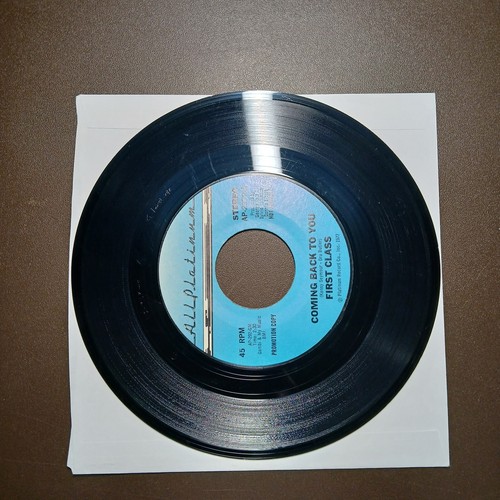 FIRST CLASS Coming Back To You PROMO 7" 45 RPM Vinyl Record - Picture 3 of 10