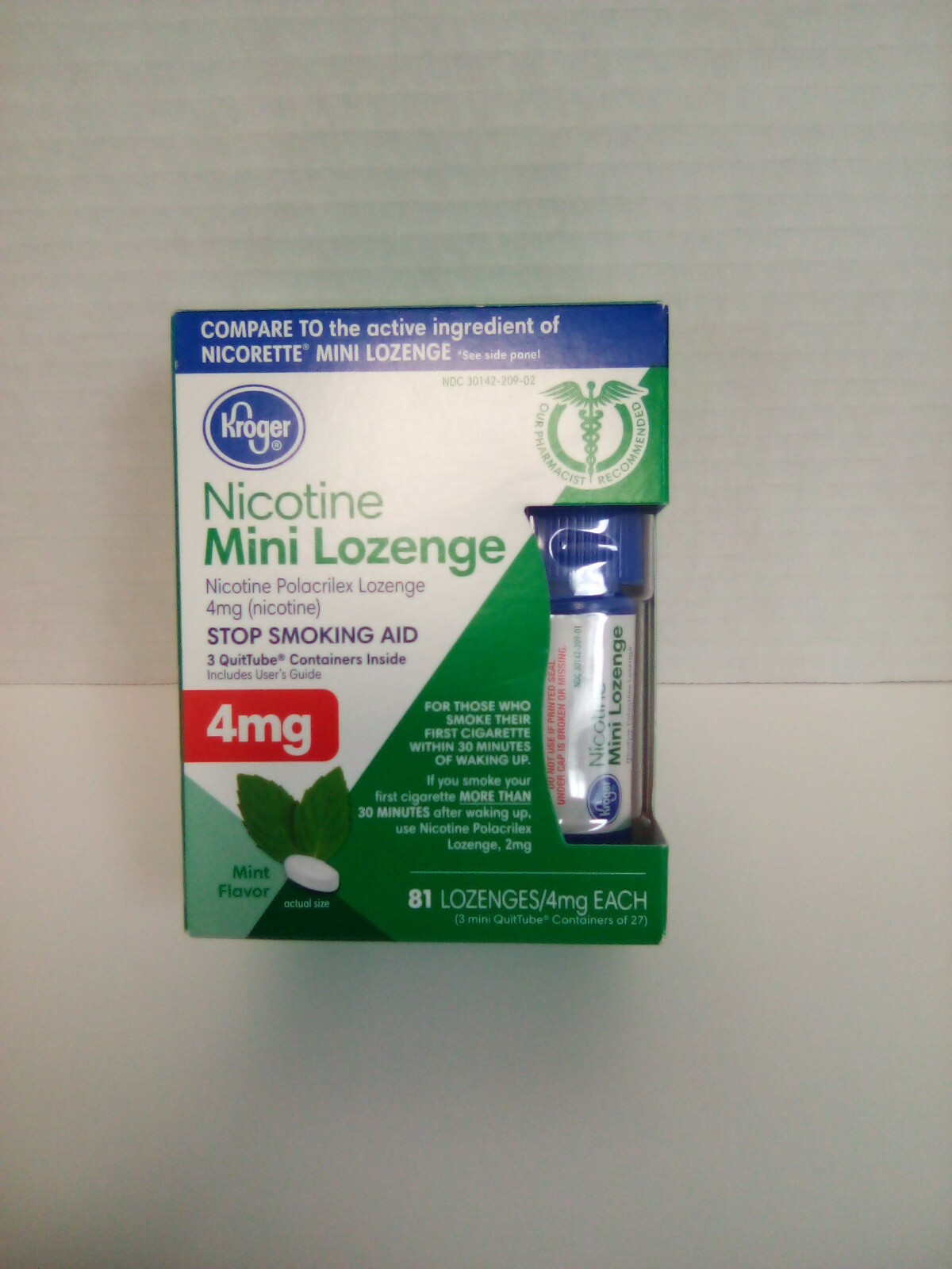 Nicotine Mini Lozenge Kroger 2 Packs Of 81 eBay