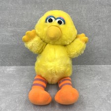 Vintage HASBRO SOFTIES Sesame Street Big Bird 11" Plush Toy Stuffed Animal