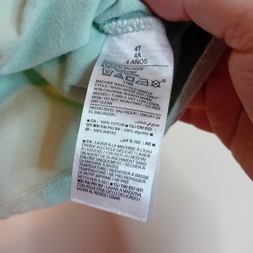Gap Kids Unisex Disney Princess Sage Green Graphic Tee Shirt Toddlers 4T READ - Picture 11 of 13