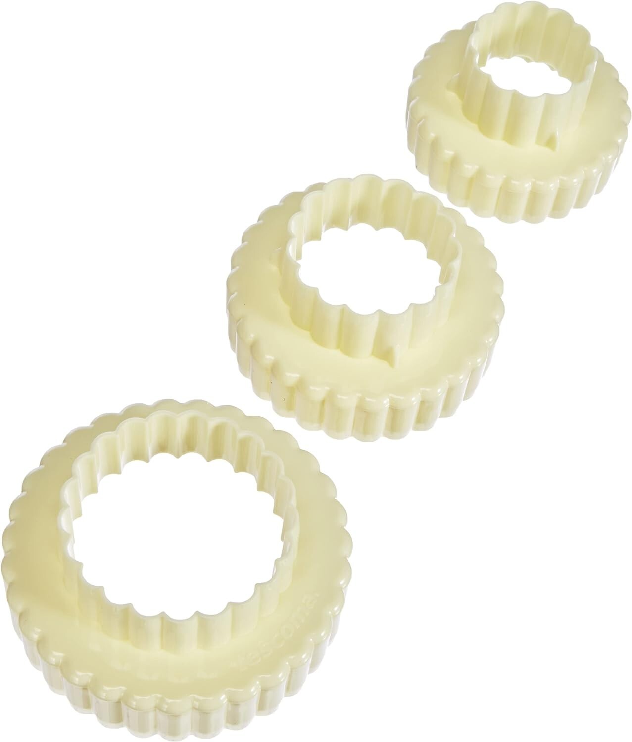 Tescoma Round Scalloped Cookie Cutter Set 6 Sizes Delicia