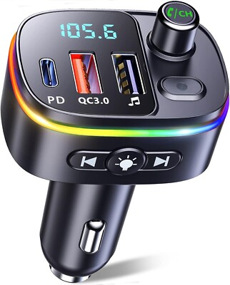 Bluetooth Adapter Auto Transmitter USB 18W Ladegerät Siri Google Universal F221