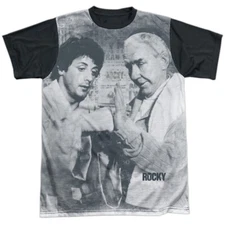 Rocky Ready Adult Halloween Costume T Shirt (Black Back), S-3XL