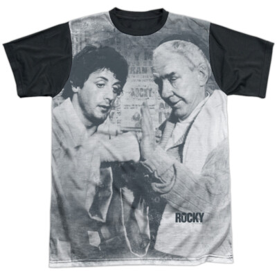 Rocky Ready Adult Halloween Costume T Shirt (Black Back), S-3XL
