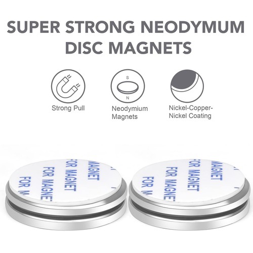 Super Strong Neodymium Disc Magnets With Double Sided Adhesive Powerful Permanen - Picture 2 of 7