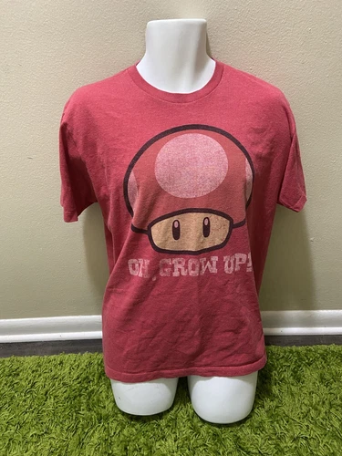 oh grown up super mario mushroom Nintendo t-shirt