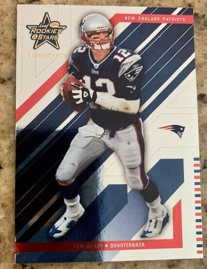 TOM BRADY NEW ENGLAND PATRIOTS 2004 Donruss Leaf Rookies Stars Card# 56