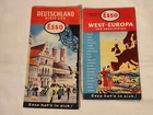 From a liquidation: 2 great old Esso Western Europe & Germany maps