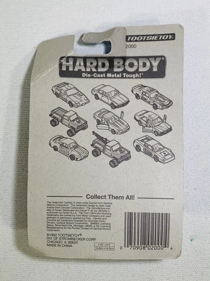 Coche turbo vintage TootsieToy 1992 carrocería dura metal fundido Porsche 911 negro Foto 2 de 3