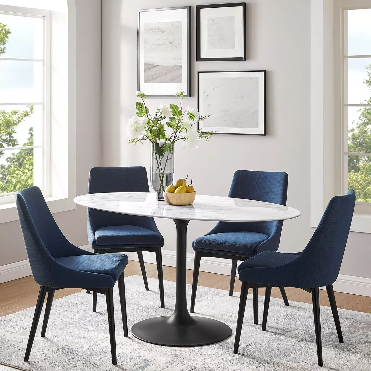 Lippa 60 oval dining cheap table