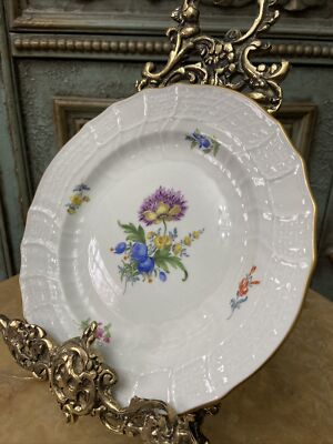 Meissen 磁器皿 青い花模様 約24cm x 13cm Meissen 磁器皿 青い花模様 約24cm x 13cm Meissen 磁器皿 青い花模様