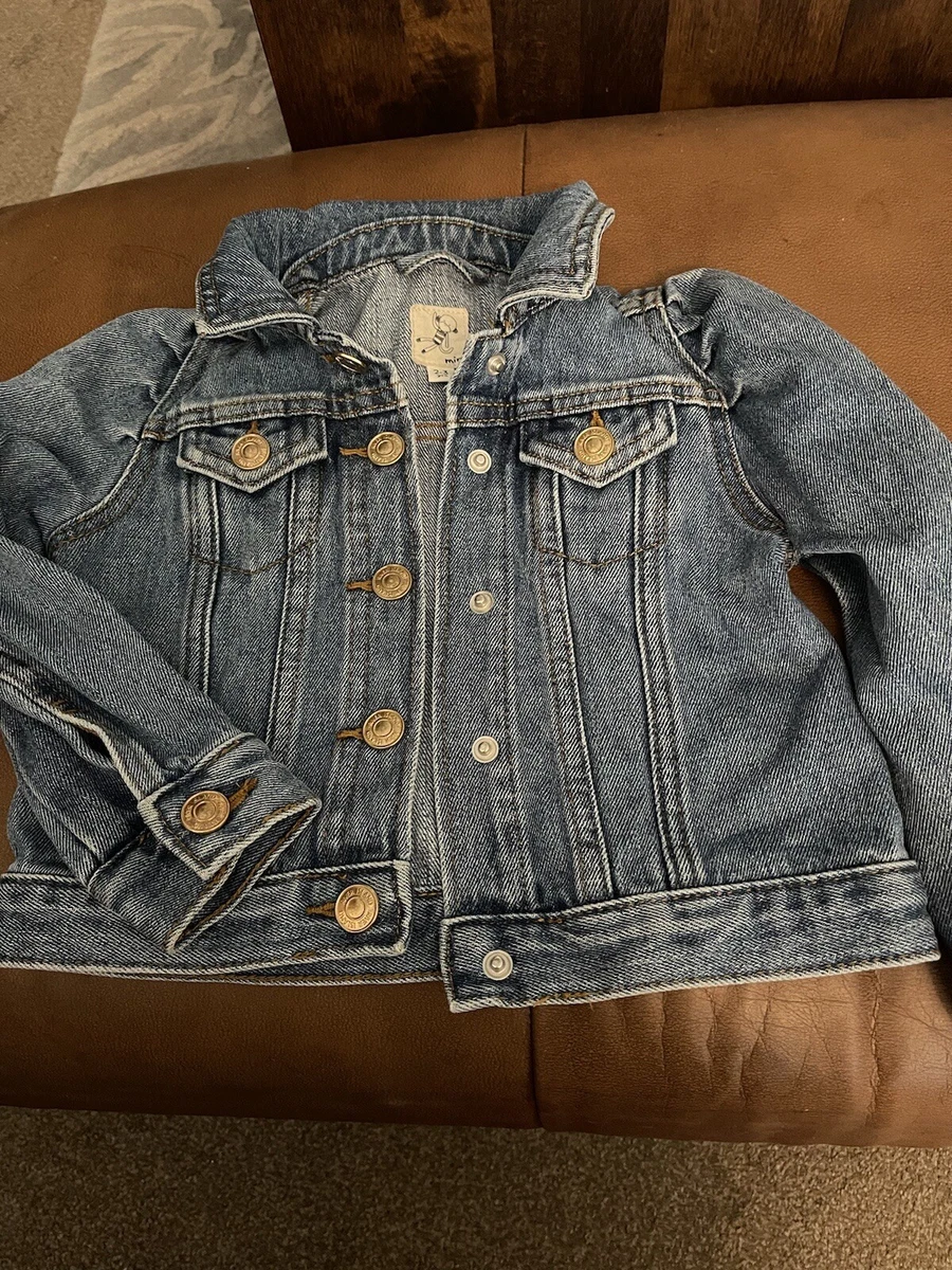girls river island denim jacket size 2 3 years