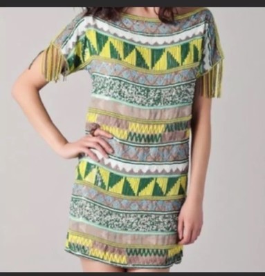 antik batik beaded dress ANTIK BATIK. Short purple dress with beaded detail on the shoulders, s   Hibuy market