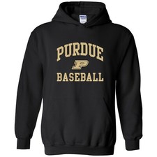 Purdue Boilermakers Arch Logo Football - University College Hoodie - Black