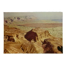 MASSADA VIEW WITH THE DEAD SEA POSTCARD 