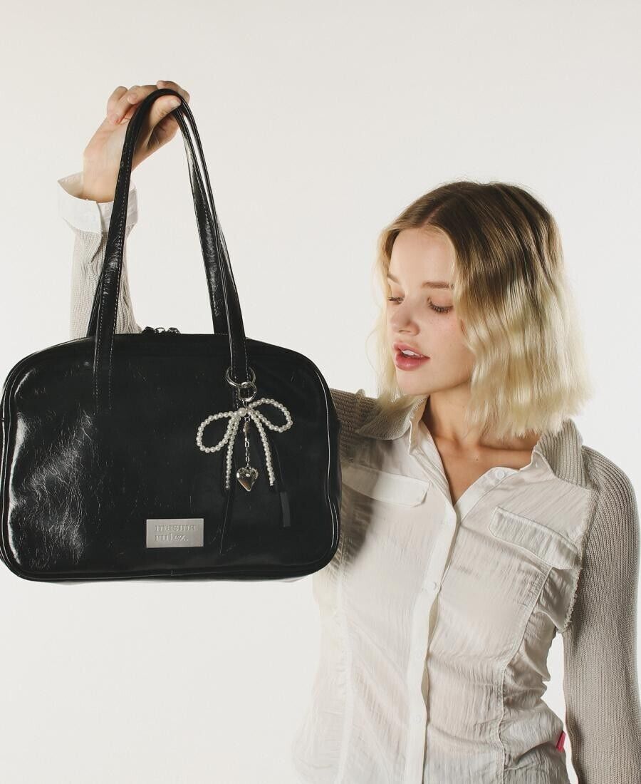 Masmarulez] Korean 304 Leather Pouch Shoulder Bag Black | eBay