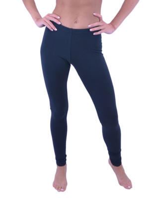 Vivian's Fashions Long Leggings - Cotton (Junior and Junior Plus Sizes)