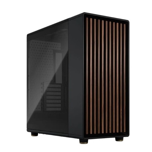 Fractal Design North XL ATX Mid-Tower PC Case - Black W/ Walnut Front & TG Side