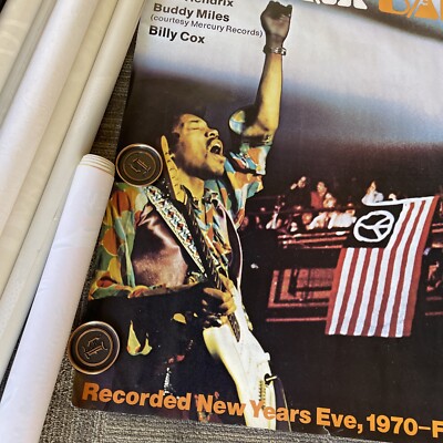 72 Larg 1970 Jimi Hendrix Band Of Gypsys Record Subway Promo