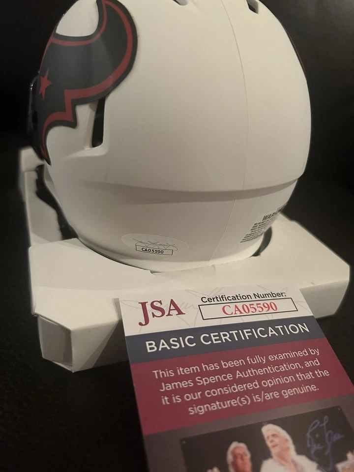 JJ Watt Signed Autographed Lunar Eclipse Mini Helmet Houston Texans JSA COA - Image 3 of 3