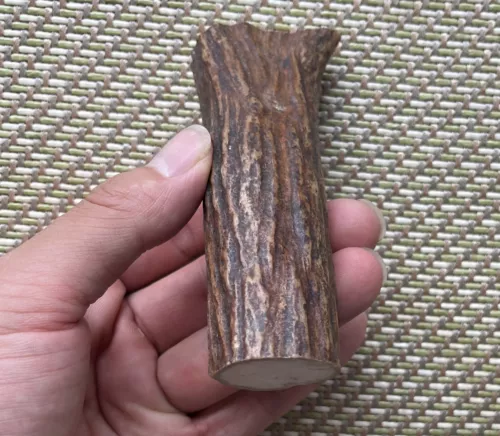 New Arrived Moose Antler Stag Taper Roll Knife Scale Handle Materials
