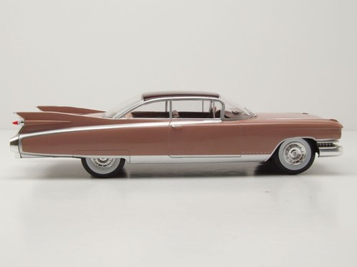 Cadillac Eldorado Seville Coupe 1959 hellrosa metallic Modellauto 1:24 Whitebox - Bild 4 von 8