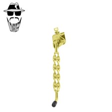 ORIGINAL LOWRIDER 8” Double Flat Twisted Gold Center Mount Cruiser Kickstand.