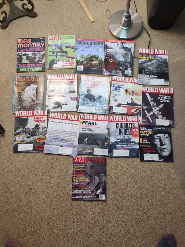 16 World War II Magazines D-Day  Machine Guns Churchill Panzer Ace OSS Rescue