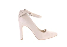 Katliu Womens Beige Ankle Strap Heels EUR 39