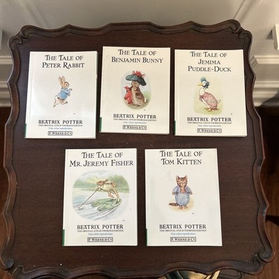 Set of 5 Paperback Beatrix Potter Books