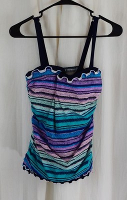 Profile by Gottex Bachata WomensTricoloreTankiniTop UnderwireMulticolor Size 36D