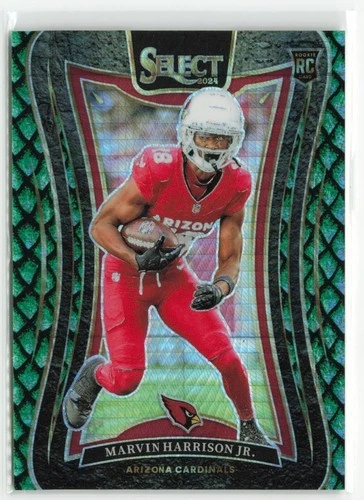 2024 Panini Select Marvin Harrison Jr #384 Dragon Scale RC /81 Cardinals