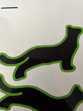 David Gilmour Green Black Cat Guitar Decal Sticker Luck And Strange Pink Floyd