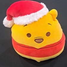 Disney Winnie the Pooh Santa with Hat Squishmallows Plush 9  Christmas Holiday