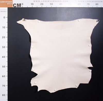 Ziegenleder Lederhaut pflanzliche Gerb. ungefärbt 0,9-1,1 mm vegetabil 0,50 m²