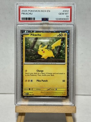 PSA 10 Pikachu (002/015) McDonald's Pokemon M24 EN | eBay