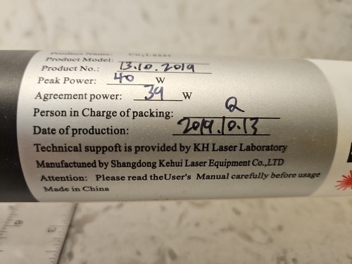 40W Laser Tube for K40 Laser Engraver Cutting Engraving Cutting Machine 28 Inch - Picture 3 of 21