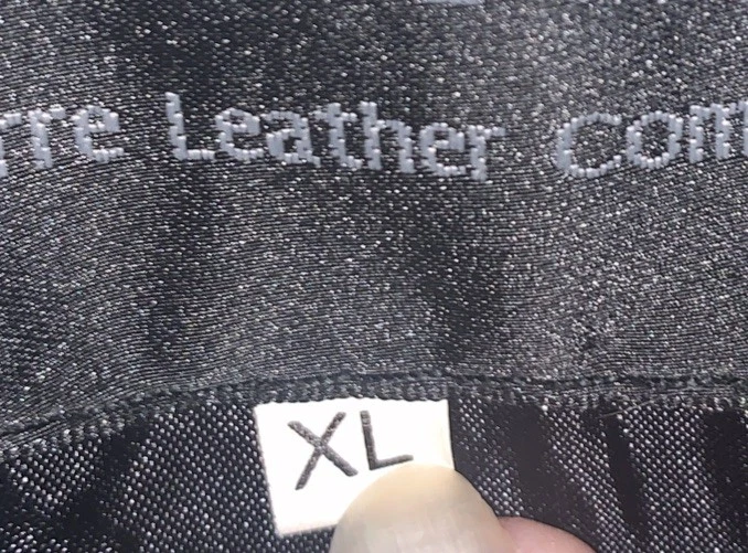 Gabardina de Colección Navarra Cuero Negro Genuino, Forrada Talla XL/usada Foto 4 de 4