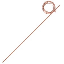 GOUNENGNAIL 4FT Copper Clad Grounding Rod with 10ft Ground Wire, 3/8" Dia. Co...